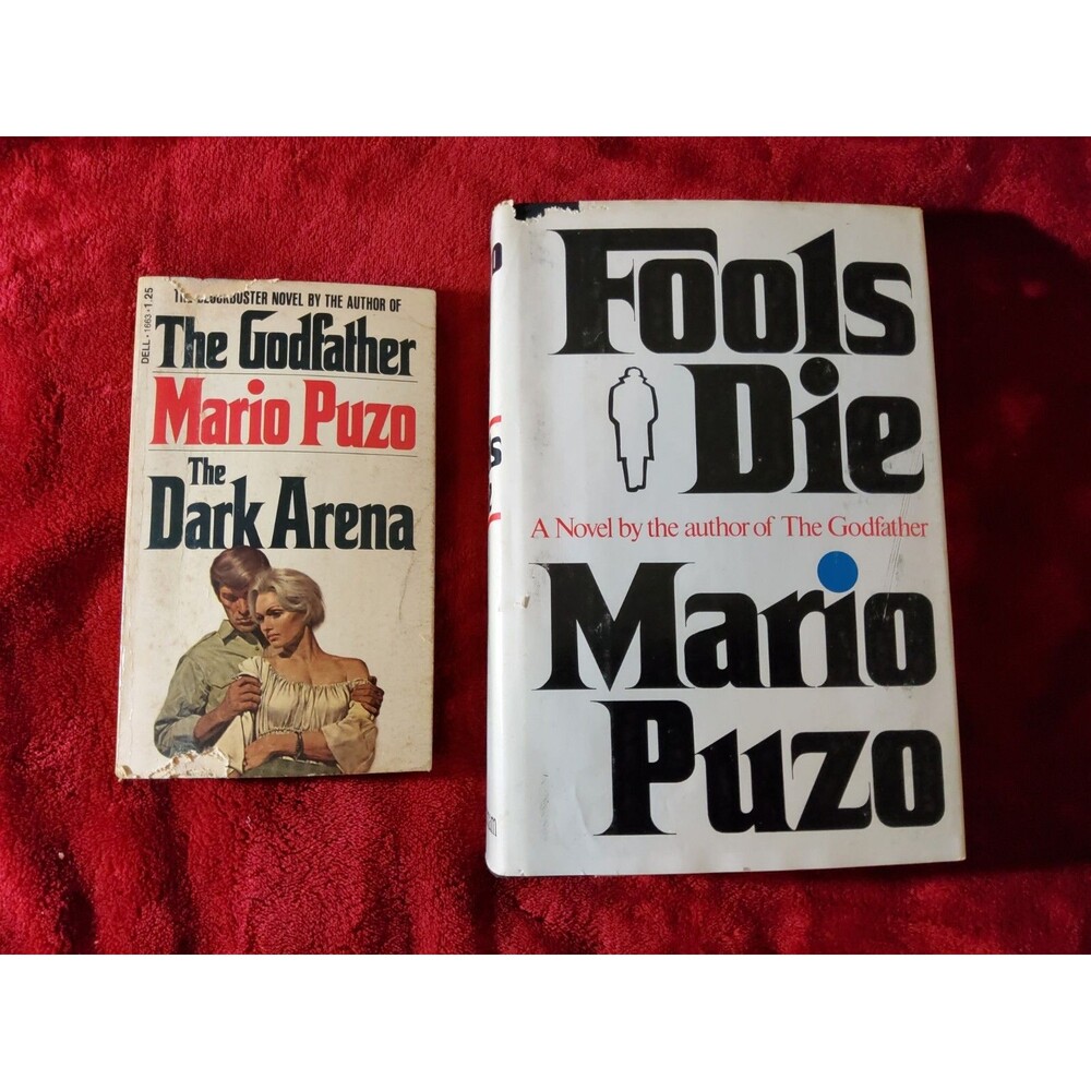 Mario Puzo Lot of 2 Fools Die & The Dark Arena Crime Fiction READ DESCRIPTION